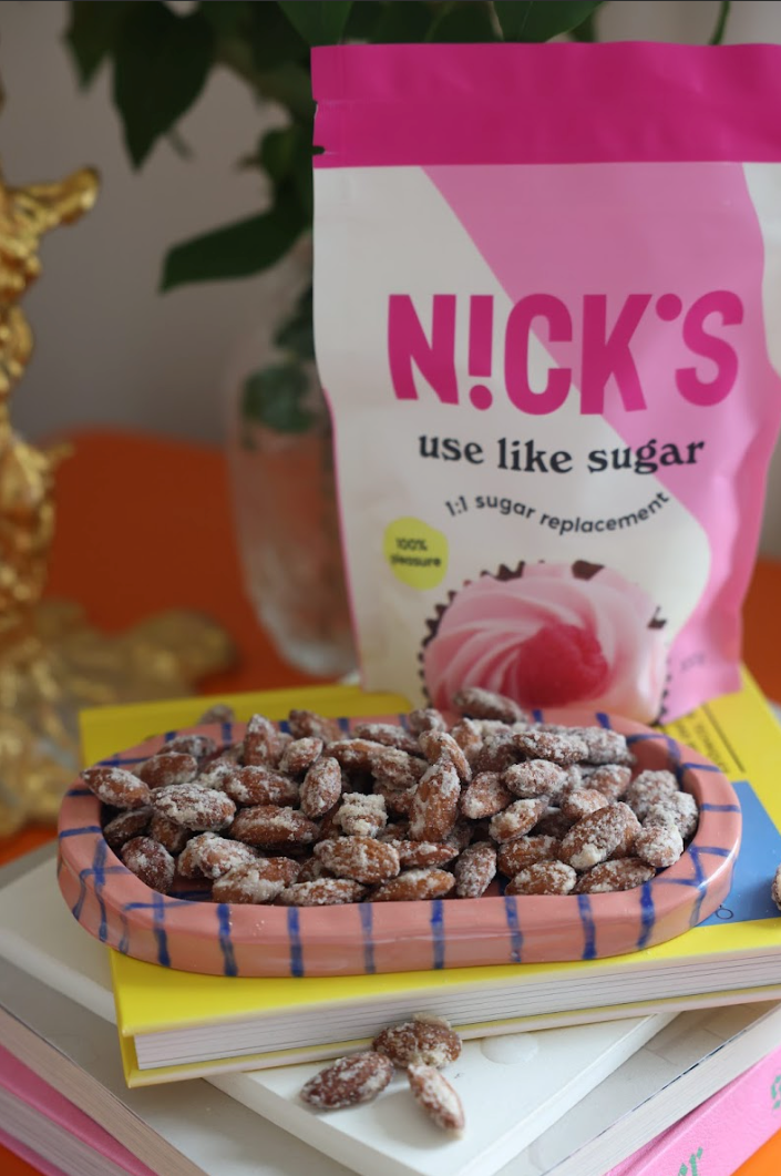 Healthy Candied almonds with no added sugar.