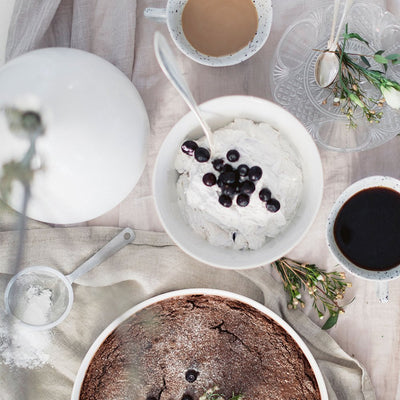 Chocolate cake with no added sugar. 