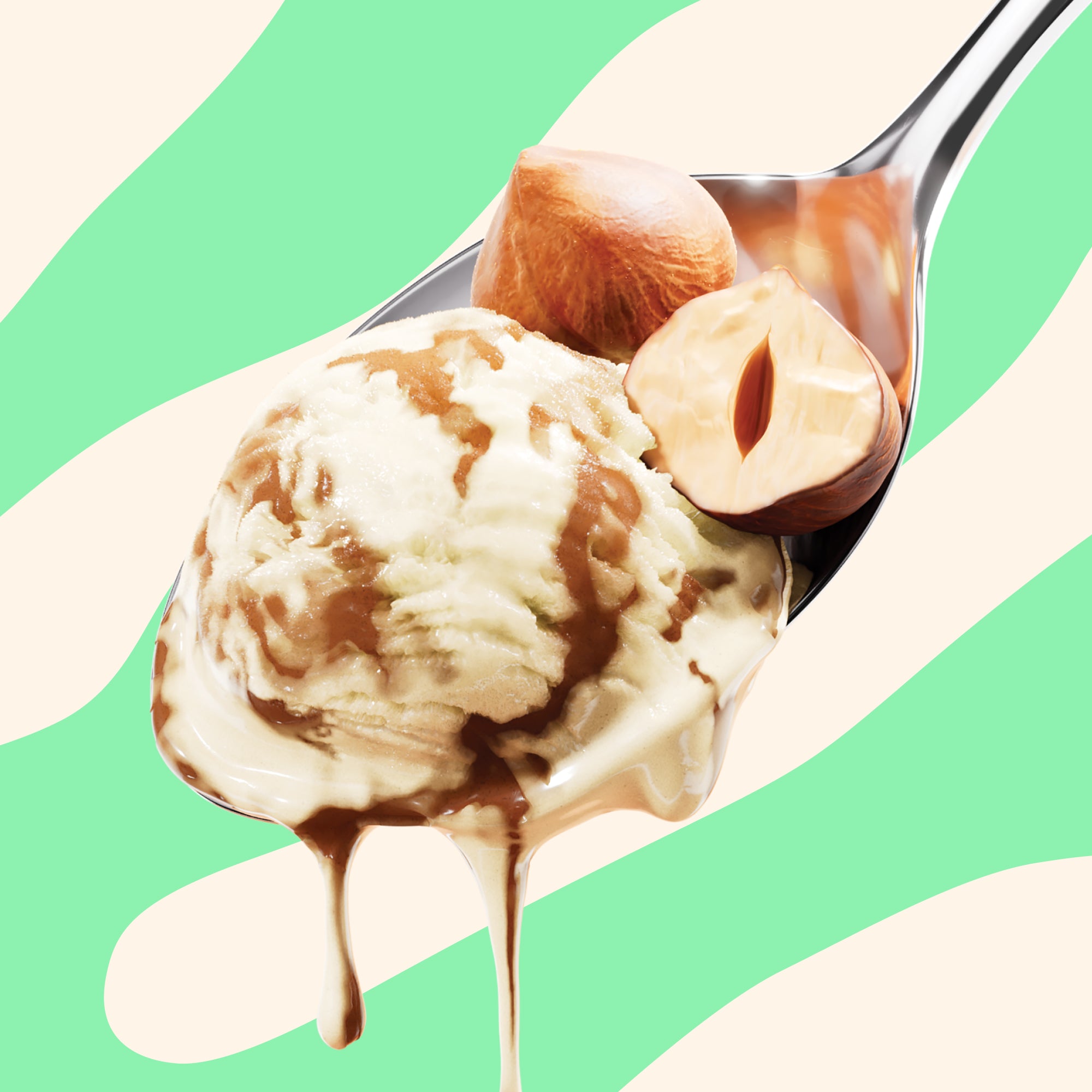 Nougat swirl | Ice cream without added sugar – NICK'S EU